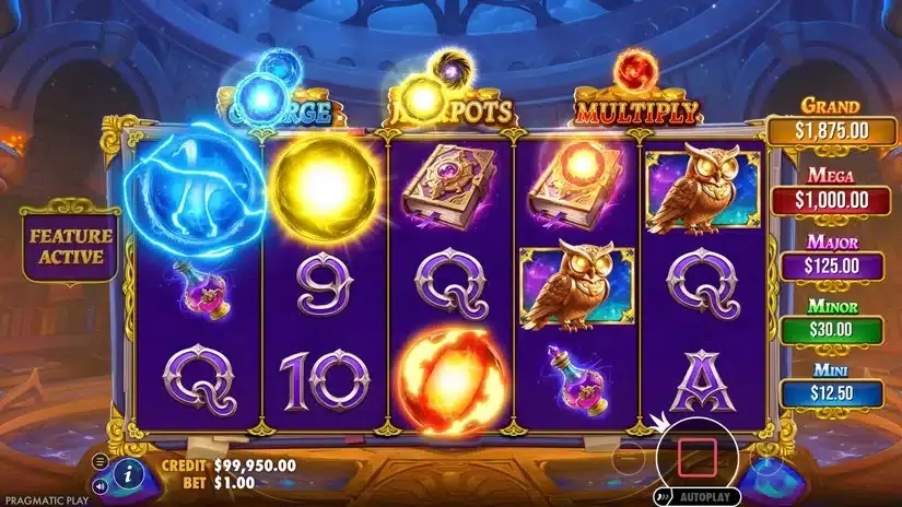 Spellmaster slot screenshot 2