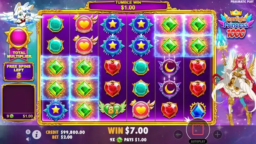 Starlight Princess 1000 slot screenshot 4