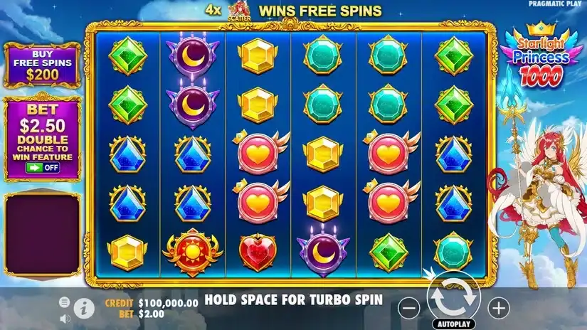 Starlight Princess 1000 slot screenshot 