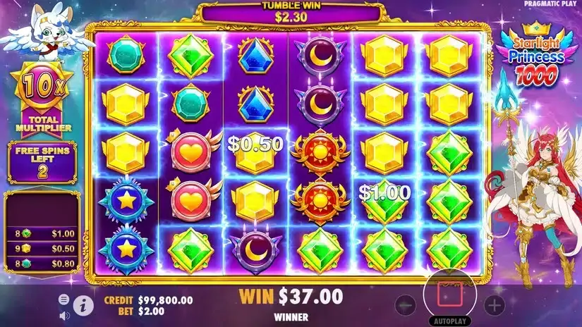 Starlight Princess 1000 slot screenshot 