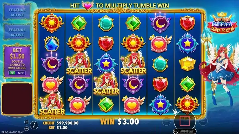 Starlight Princess Super Scatter slot screenshot 2
