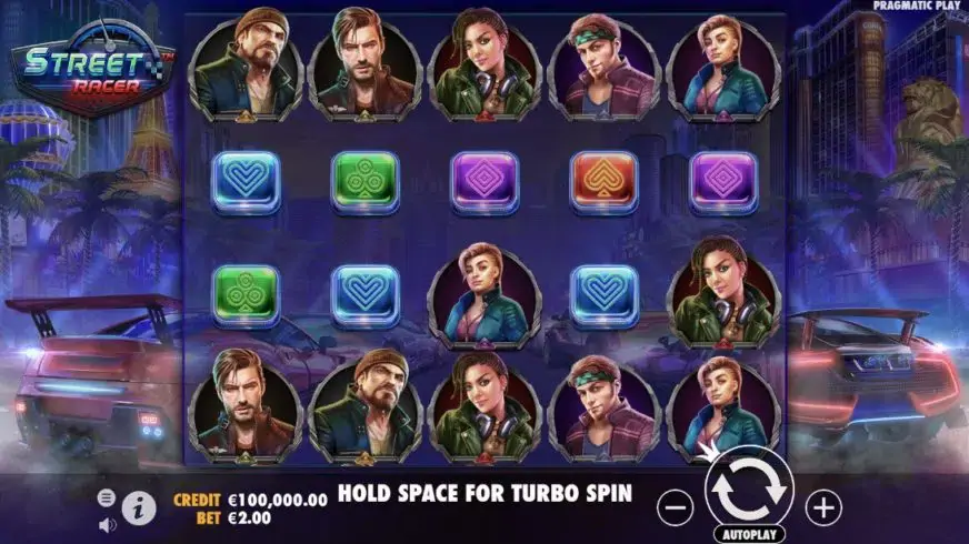 Street Racer slot screenshot 1