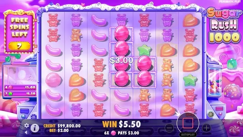 Sugar Rush 1000 slot screenshot