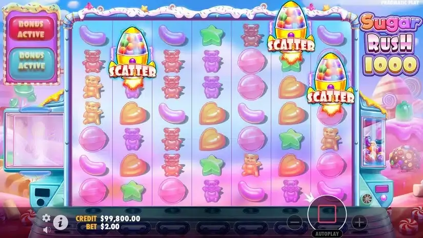 Sugar Rush 1000 slot screenshot 2
