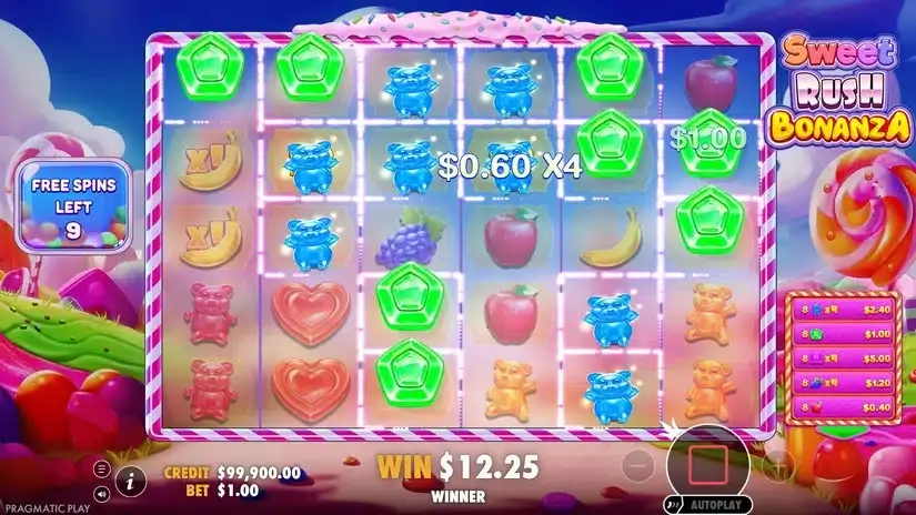 Sweet Rush Bonanza Slot – Play Free Pragmatic Play Demo & slot screenshot 6