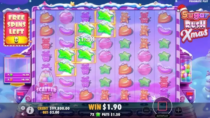 Sugar Rush Xmas slot screenshot 4
