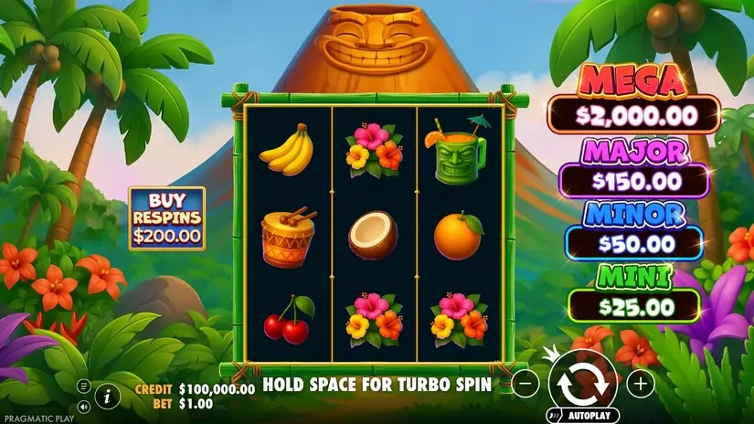 Super Tiki Strike slot screenshot 1