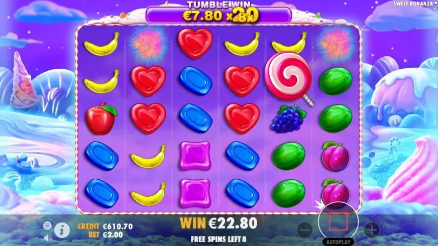 Sweet Bonanza slot screenshot