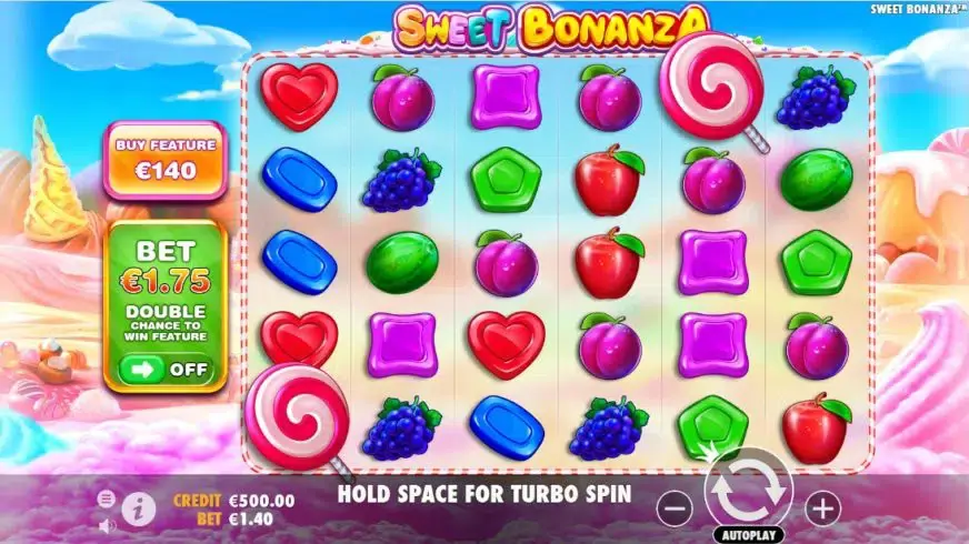 Sweet Bonanza slot screenshot