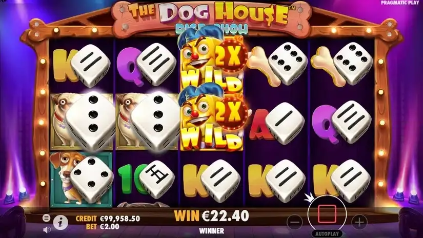 The Dog House Dice Show slot screenshot