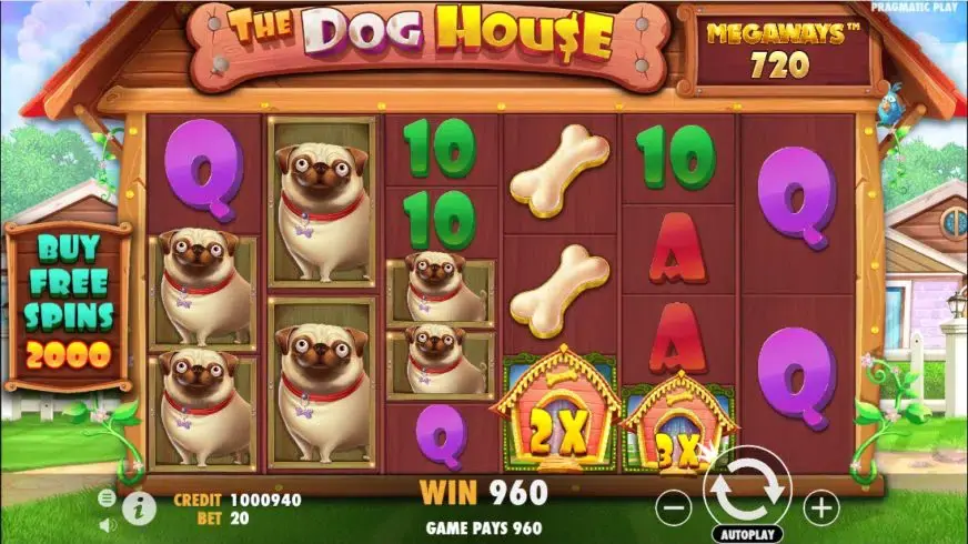 The Dog House Megaways slot screenshot 2
