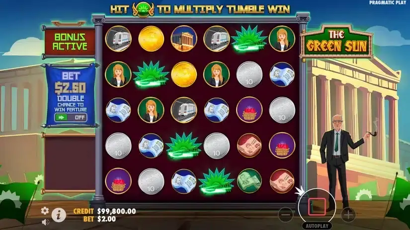 The Green Sun slot screenshot 2