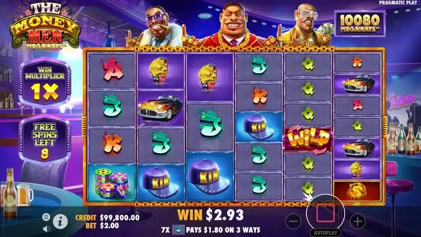 The Money Men Megaways slot screenshot 4