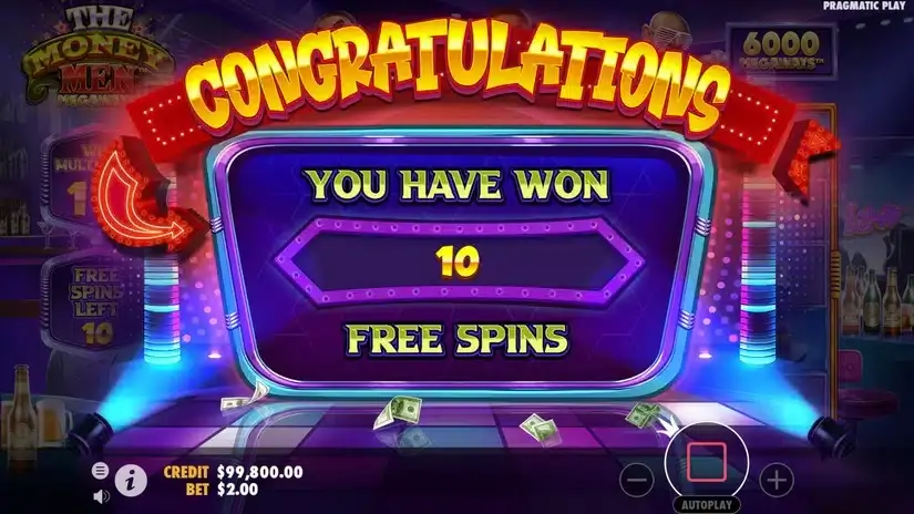 The Money Men Megaways slot screenshot 3