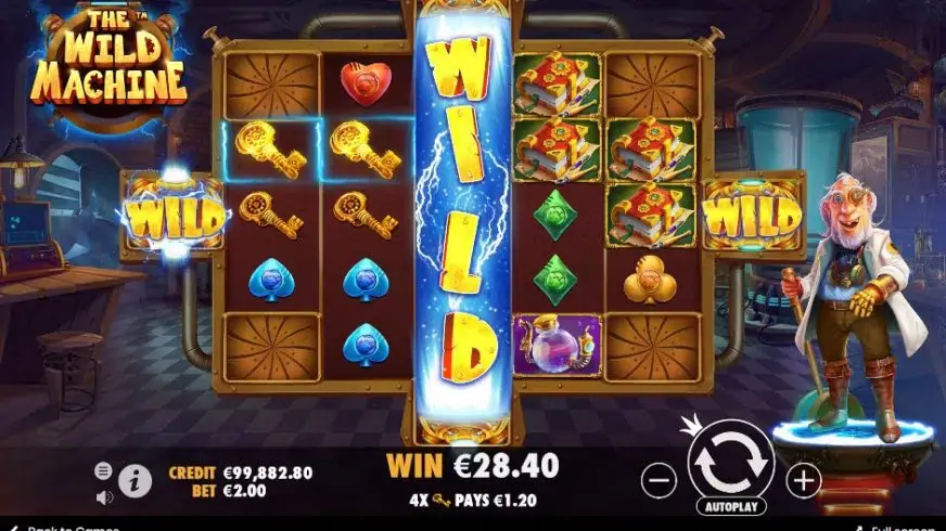 The Wild Machine slot screenshot 2
