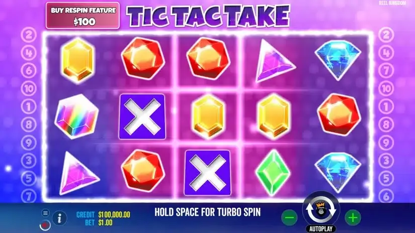 Tic Tac Take slot screenshot