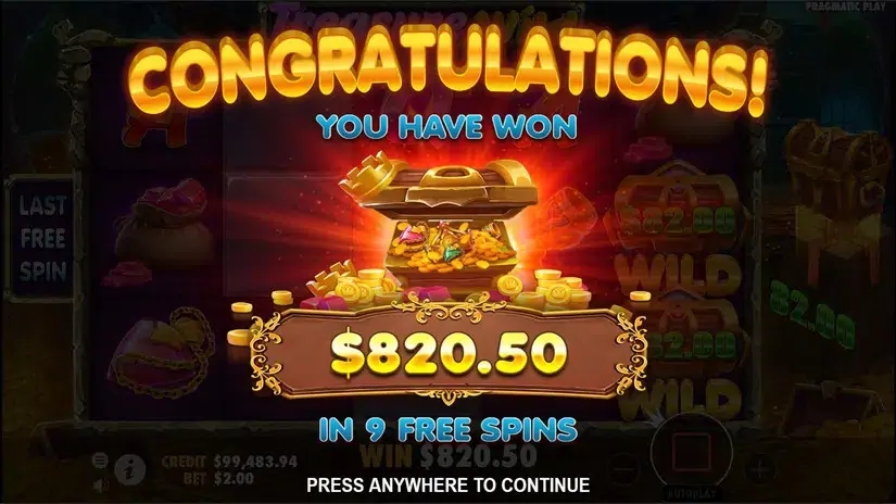 Treasure Wild slot screenshot