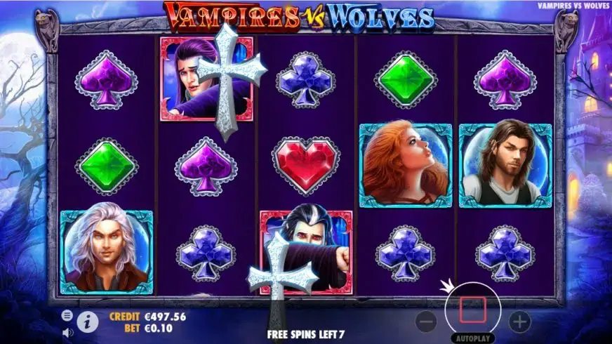 Vampires vs Wolves slot screenshot 4