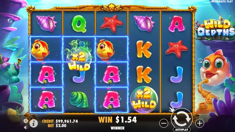 Wild Depths slot screenshot 3