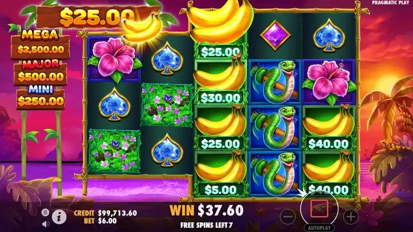 Wild Wild Bananas slot screenshot 5
