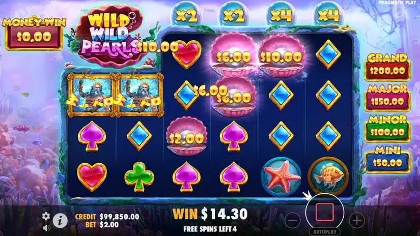 Wild Wild Pearls slot screenshot 