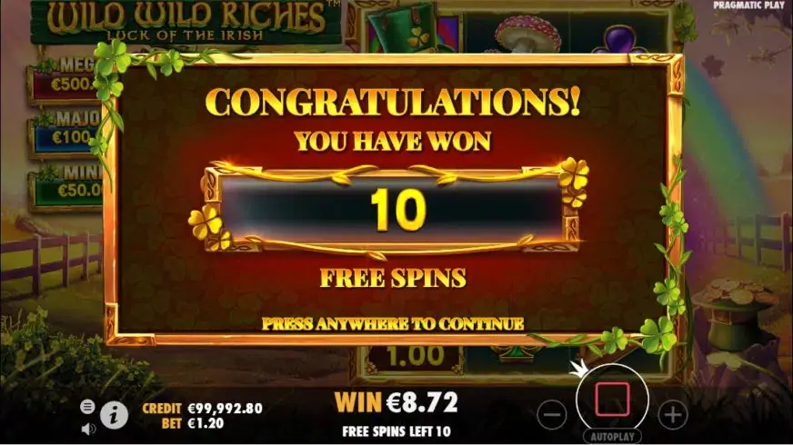 Wild Wild Riches slot screenshot 4