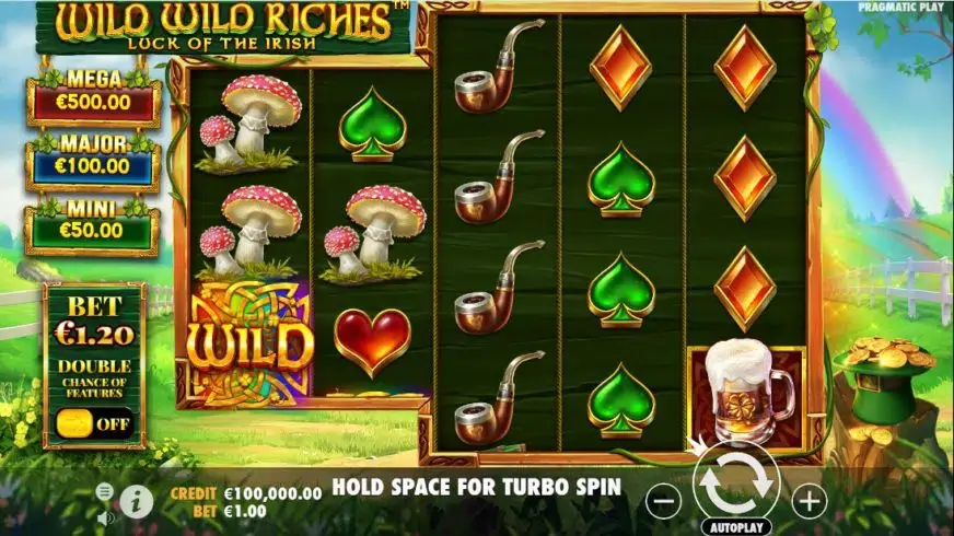 Wild Wild Riches slot screenshot 1