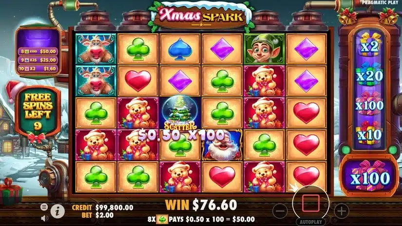 Xmas Spark slot screenshot 5