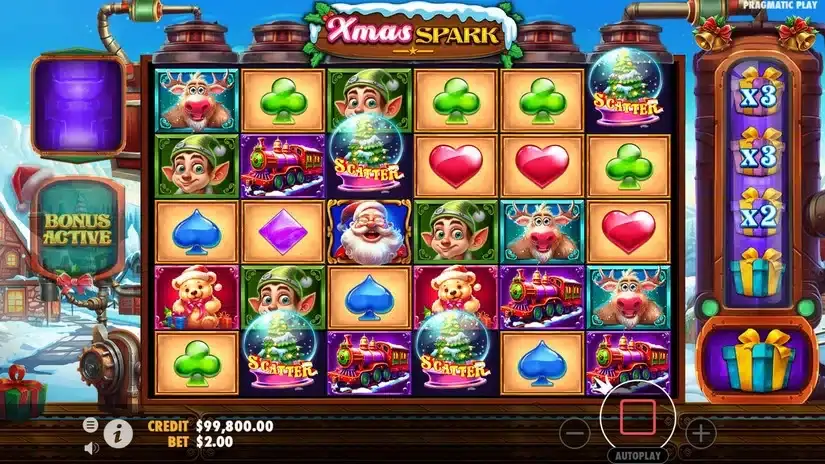 Xmas Spark slot screenshot 2