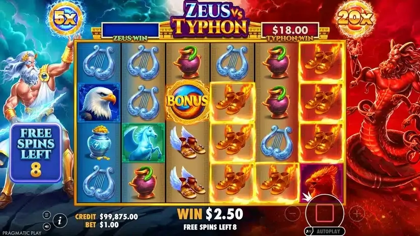 Zeus vs Typhon slot screenshot 4
