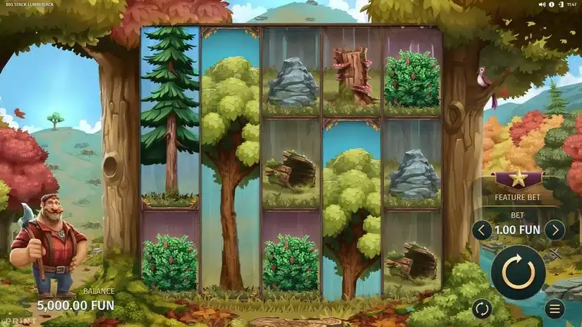 Big Stack Lumberjack slot screenshot 