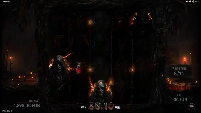 Darkness slot screenshot 4