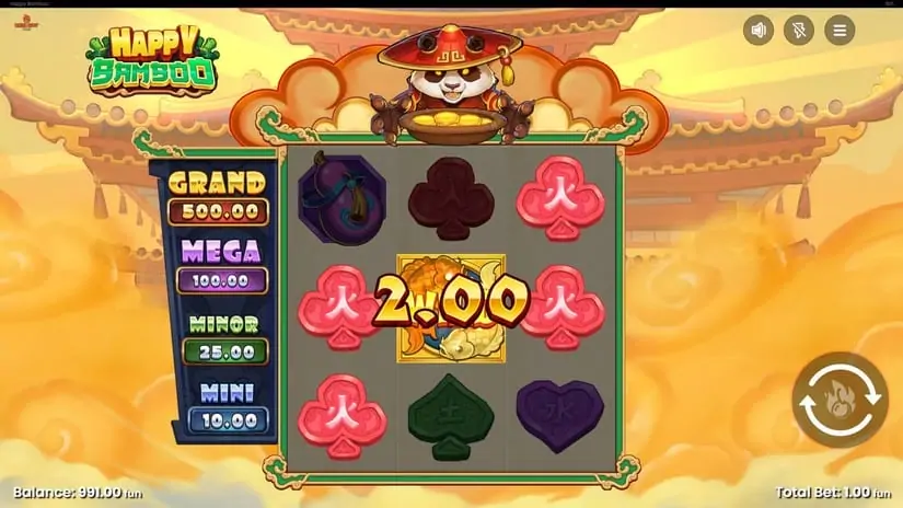 Happy Bamboo slot screenshot 2