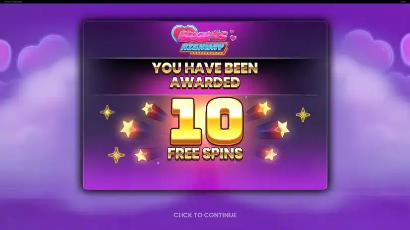 Hearts Highway slot screenshot 3