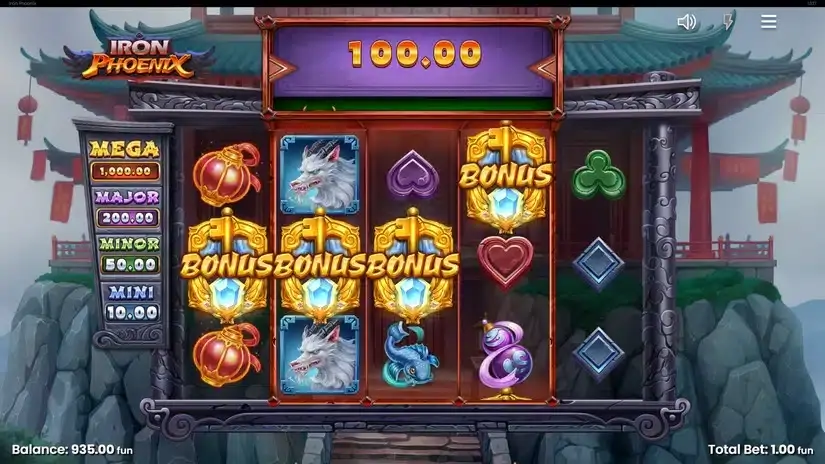 Iron Phoenix slot screenshot 2