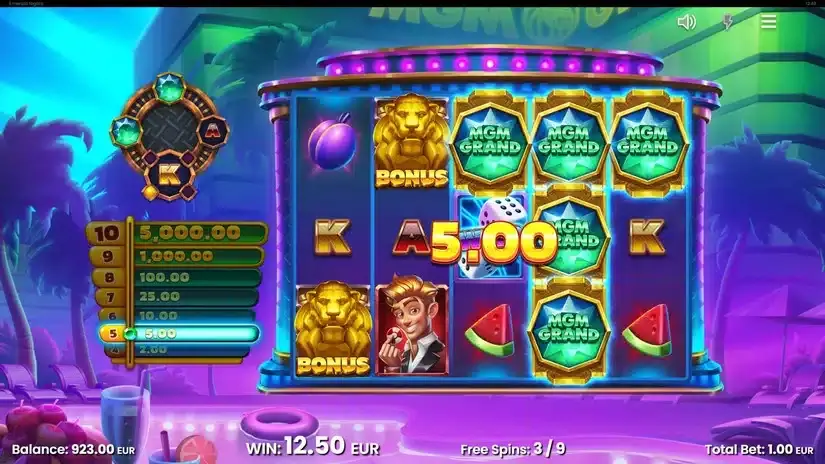 MGM Grand Emerald Nights slot screenshot 5