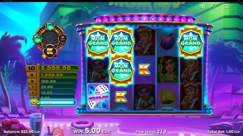 MGM Grand Emerald Nights slot screenshot 4
