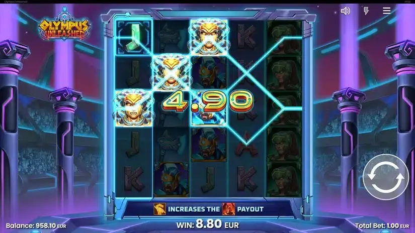 Olympus Unleashed slot screenshot