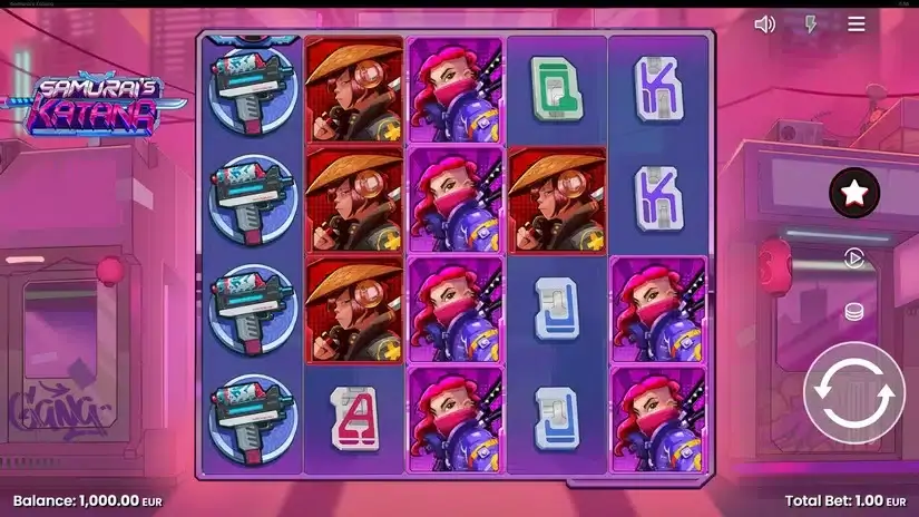 Samurais Katana slot screenshot 1