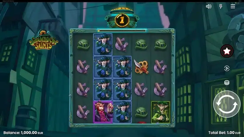 Shamrock Saints slot screenshot 