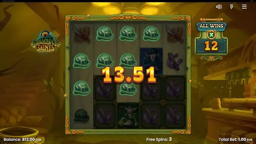 Shamrock Saints slot screenshot 