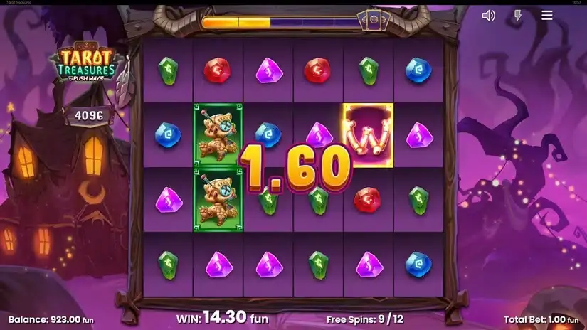 Tarot Treasures slot screenshot 6