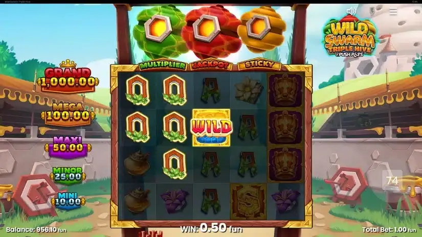 Wild Swarm Triple Hive slot screenshot 4
