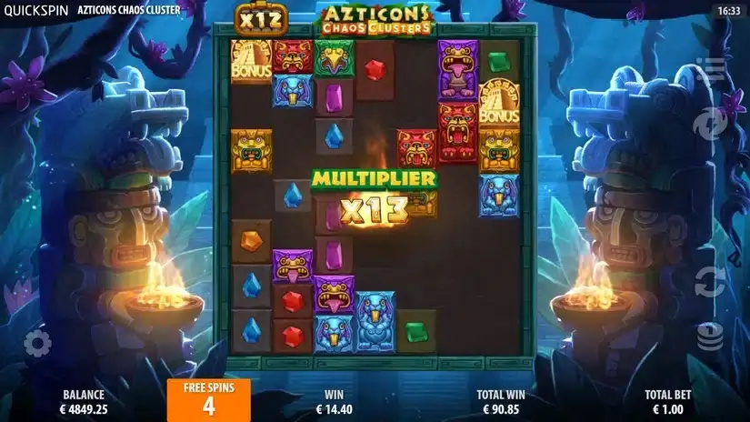 Azticons Chaos Clusters slot screenshot 6