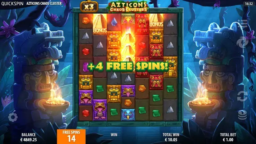 Azticons Chaos Clusters slot screenshot 4