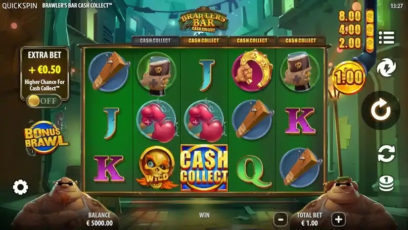 Brawlers Bar Cash Collect slot screenshot 1