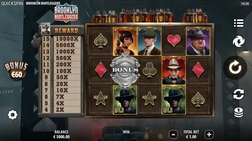 Brooklyn Bootleggers slot screenshot 
