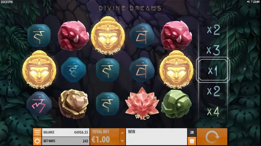 Divine Dreams slot screenshot 4