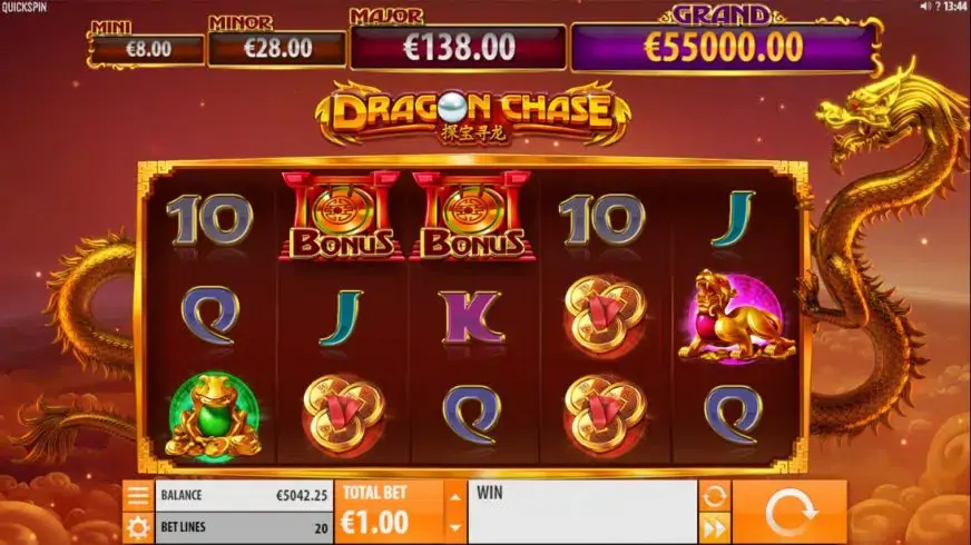 Dragon Chase slot screenshot 1