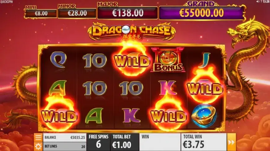 Dragon Chase slot screenshot 5